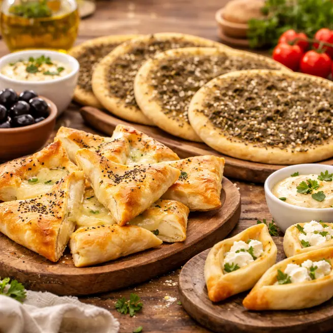 Frozen pastries cheese and zaatar thumbnail